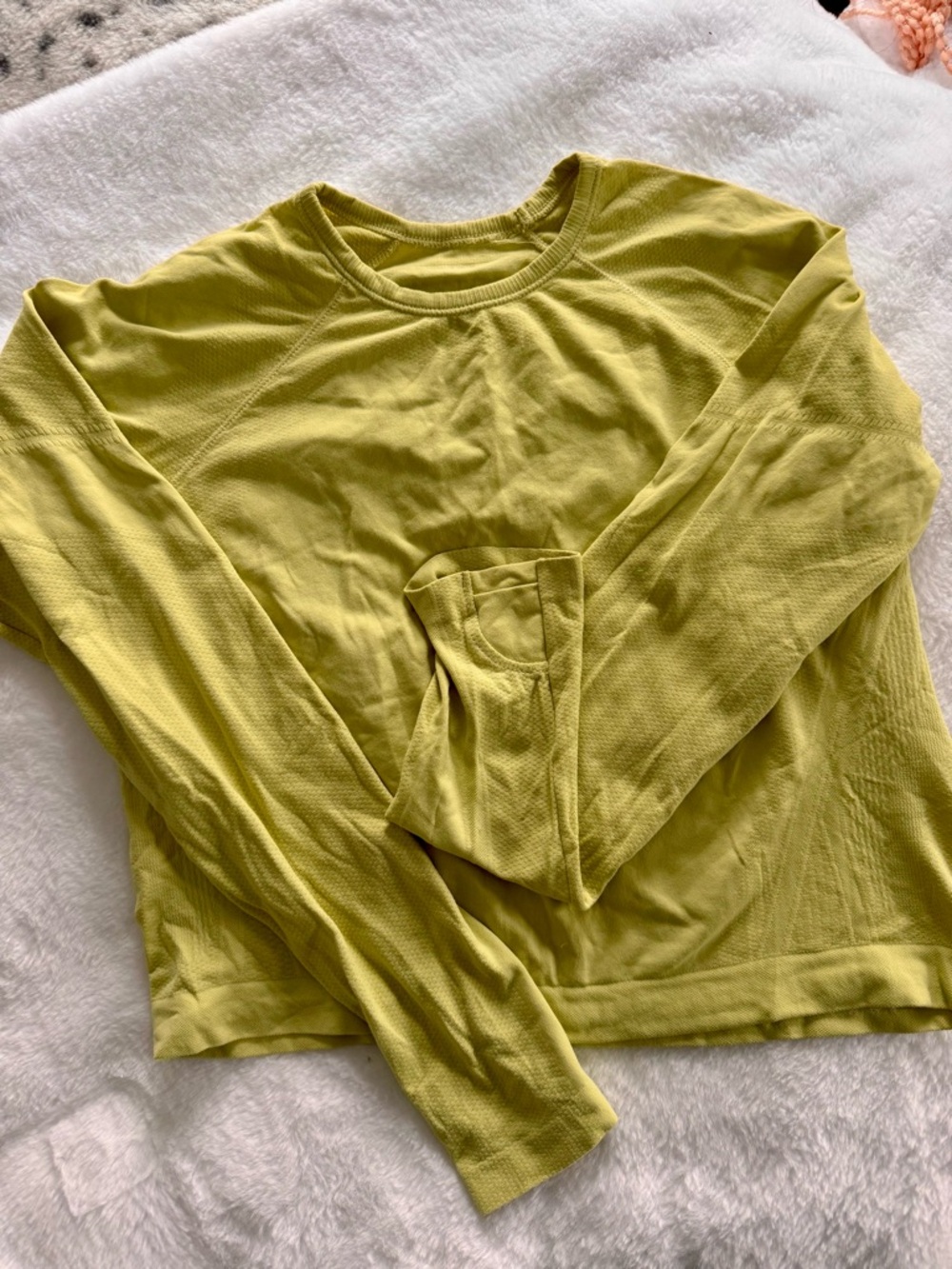 Athleta Girl Yellow Active Long Sleeve Top